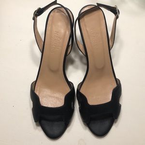Hermès Night 70 Leather Slingback Heel